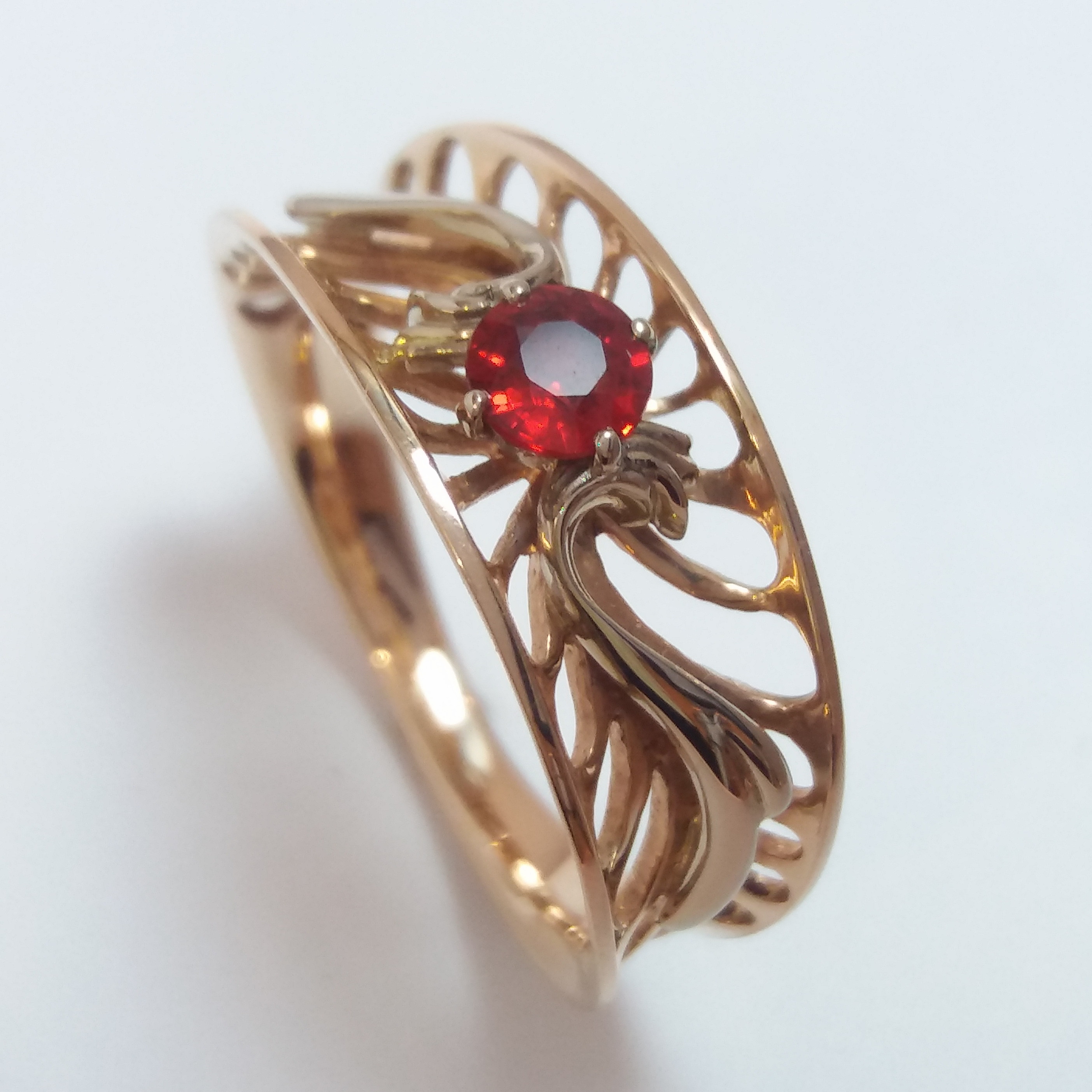 14K GOLD RING GENUINE SAPPHIRE