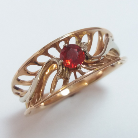 14K GOLD RING GENUINE SAPPHIRE
